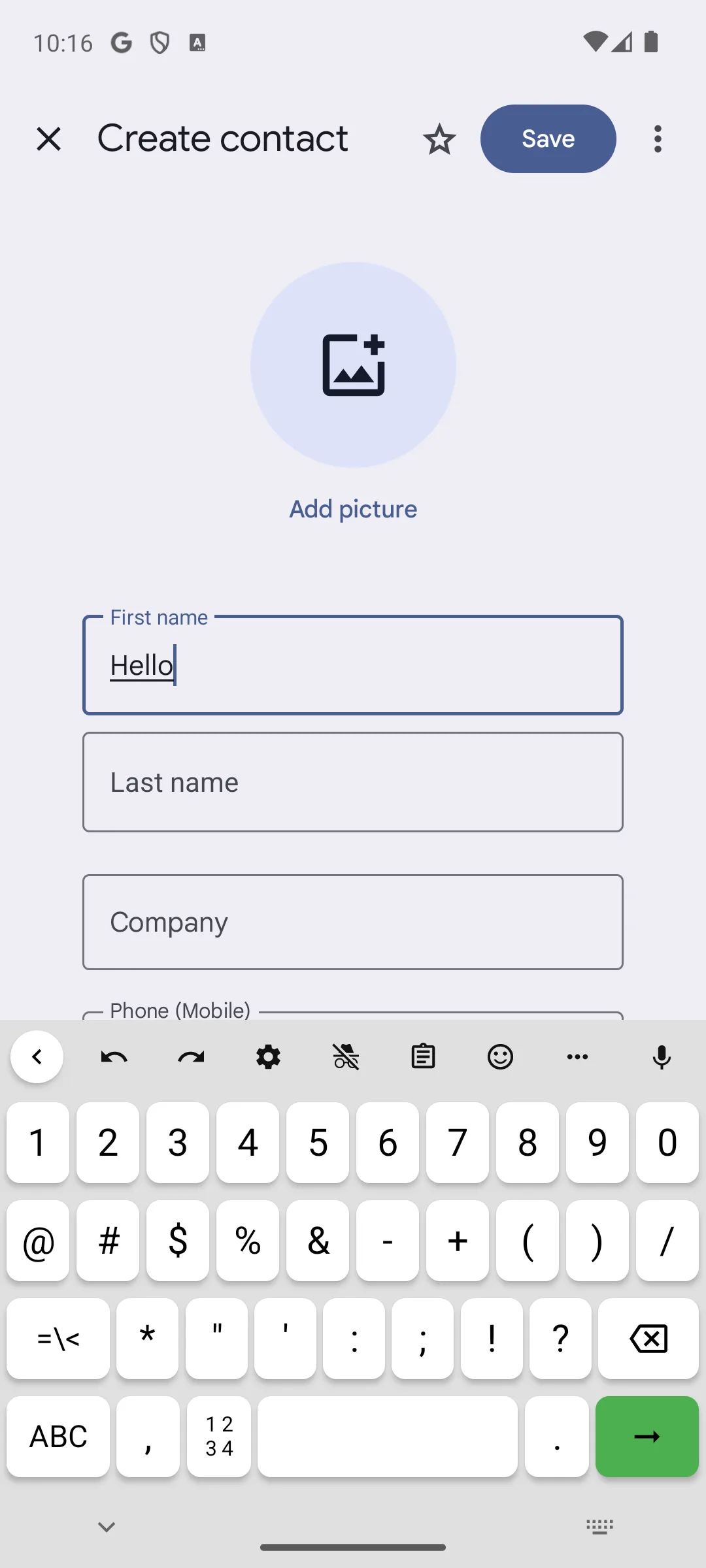 FlorisBoard numbers and symbols layout on Android 14