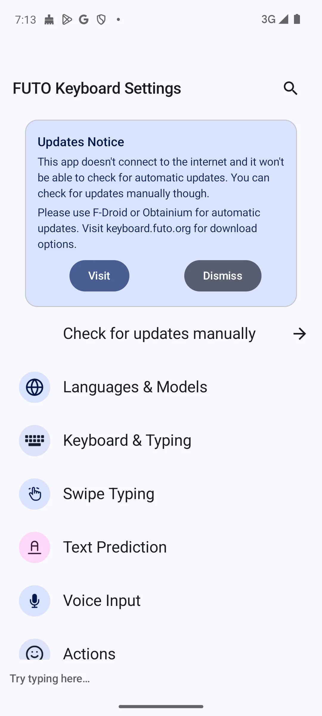 FUTO Keyboard settings including offline Voice Input