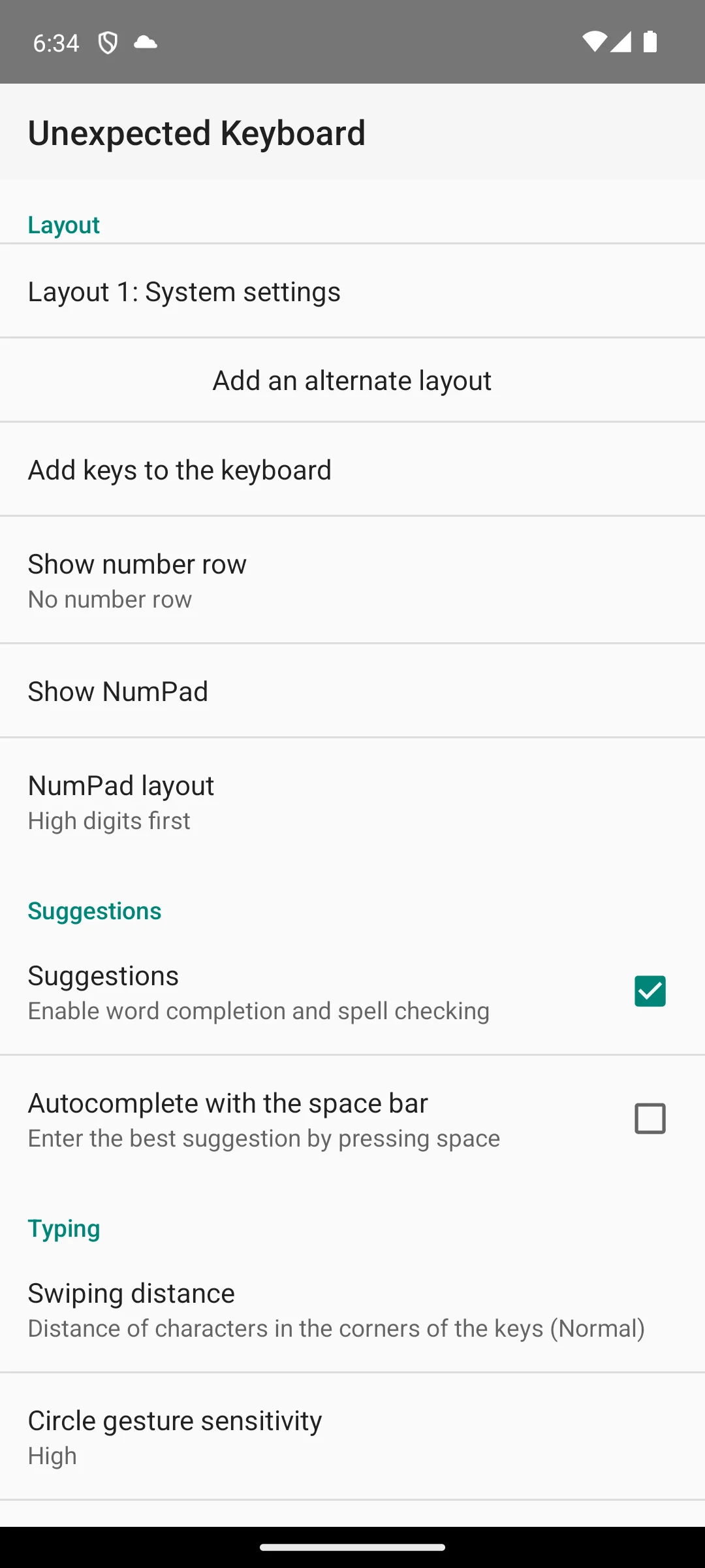 Unexpected Keyboard on Android, The same page, lower down.