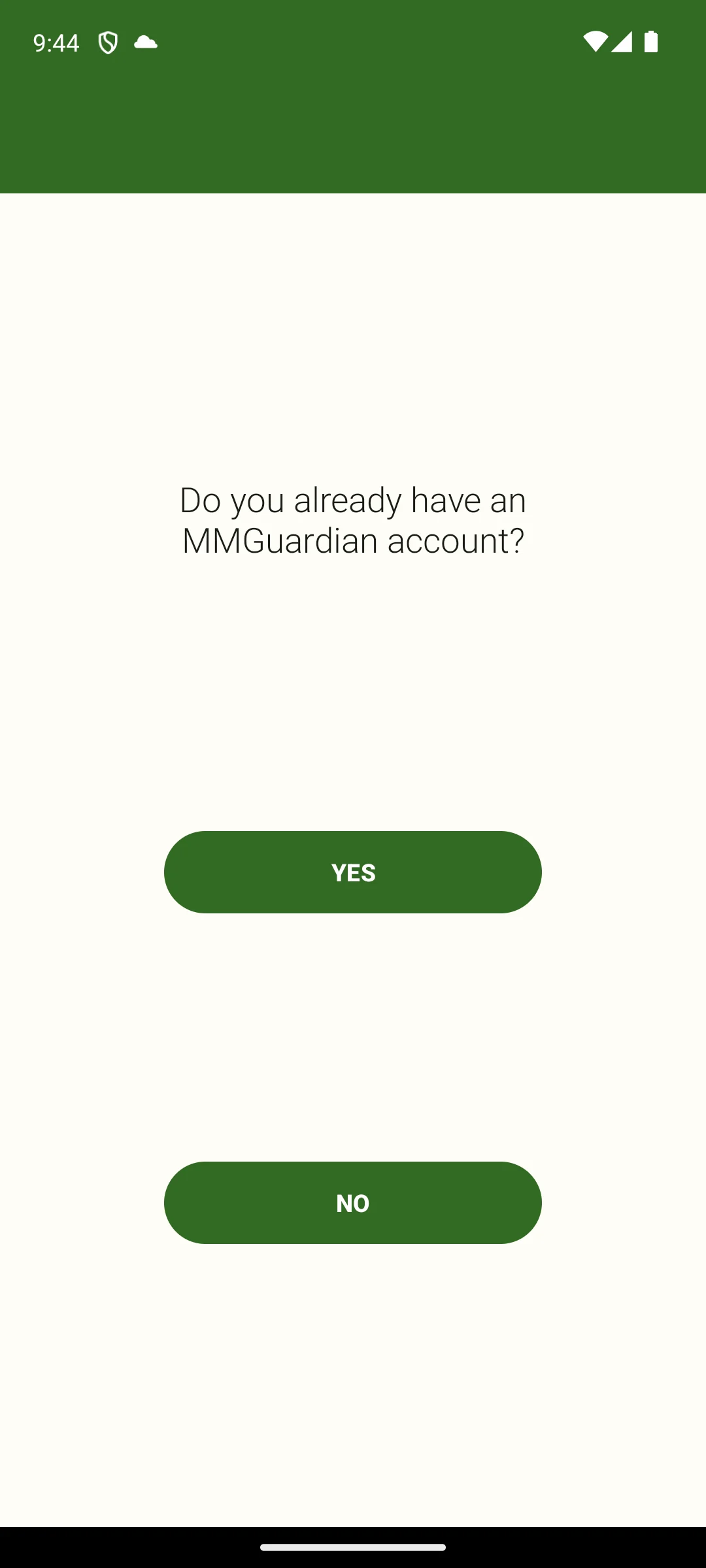 MMGuardian on Android, The same screen, second view.